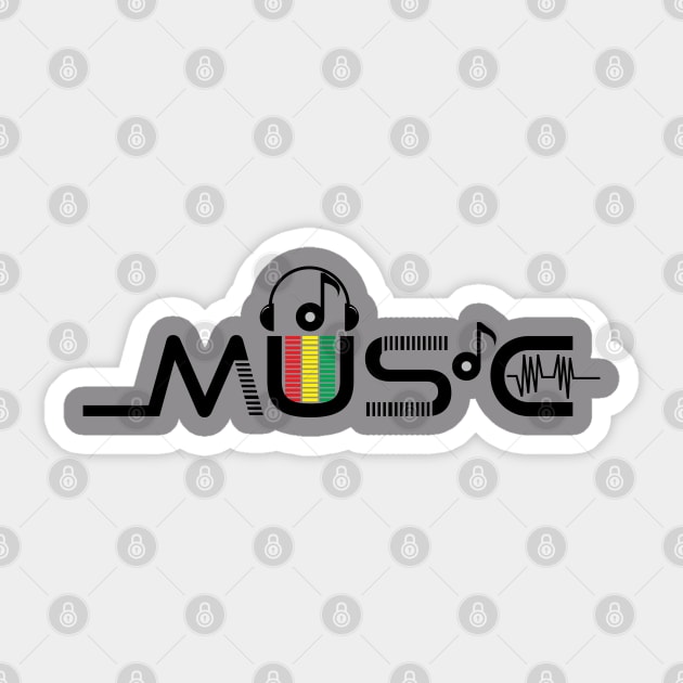 music logo icon Sticker by Khenyot